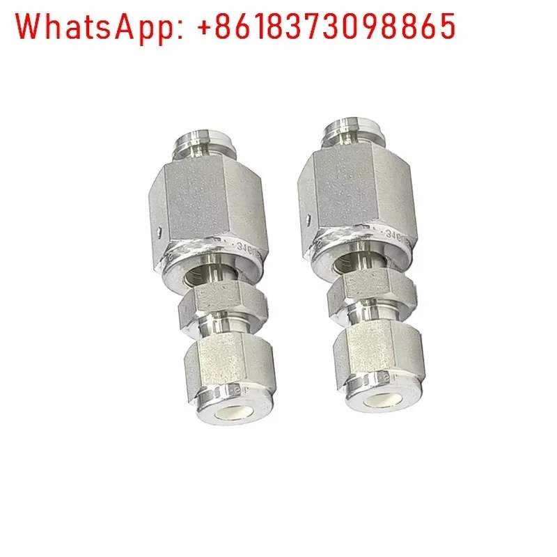 1/8 1/4 1/2" in. Konektor VCR betina ke 1/8 1/4 1/2" inci. 3 konektor ferrule ganda 316L