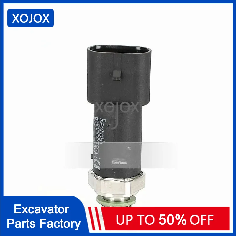 XOJOX For Longgong Liugong Excavator Low Pressure Sensor R902603871 Pressure Switch Alarm Sensor Plug