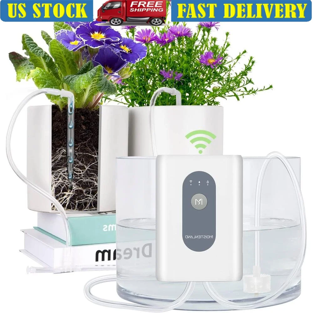 

Умная Wi-Fi автоматическая система полива растений, комплект капельного орошения 15, комнатные горшечные растения, дистанционное управление, автоматический ручной режим