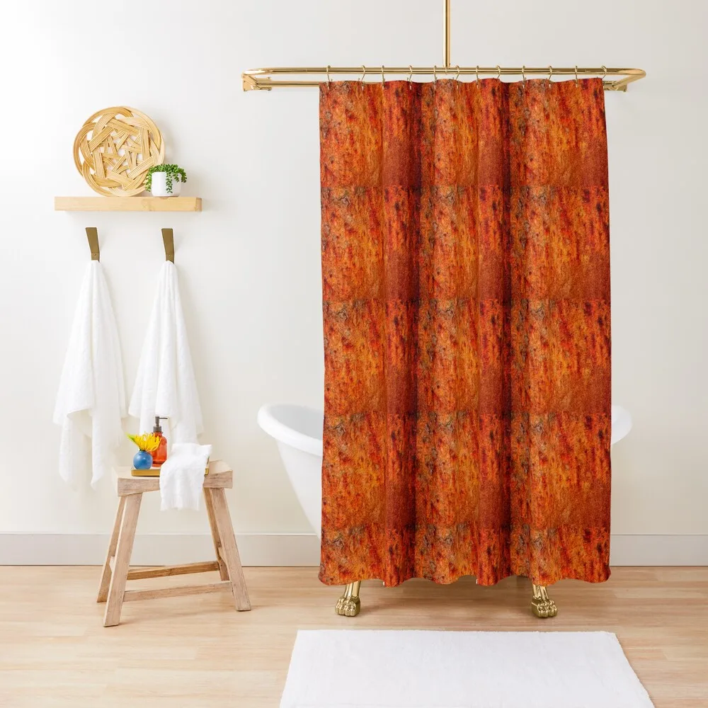 

Burnt orange Shower Curtain Bathroom Accessory Transparent Bathroom Shower Waterproof Fabric Bathroom Curtain