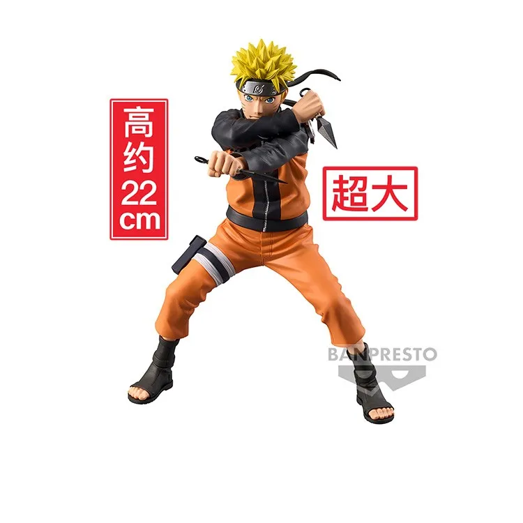 Figura Original de Anime Banpresto Naruto Grandista Uchiha Sasuke figura de acción Shippuden juguete coleccionable modelo chico regalo de cumpleaños