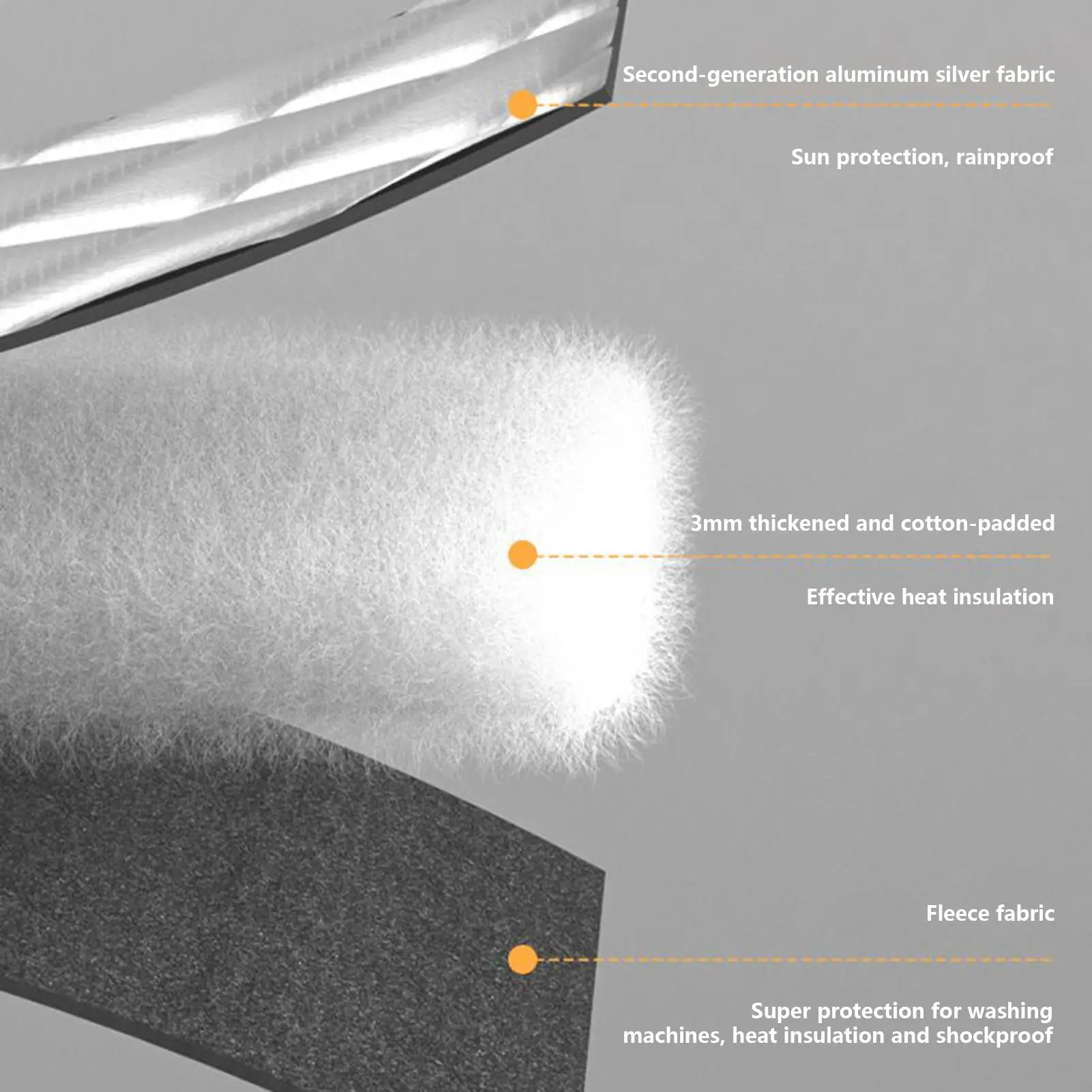 

Washer Dryer Cover Waterproof Insulated Protector Washing Machine Cover Front Load for Top Load Appliances Home Outdoor Bathroom