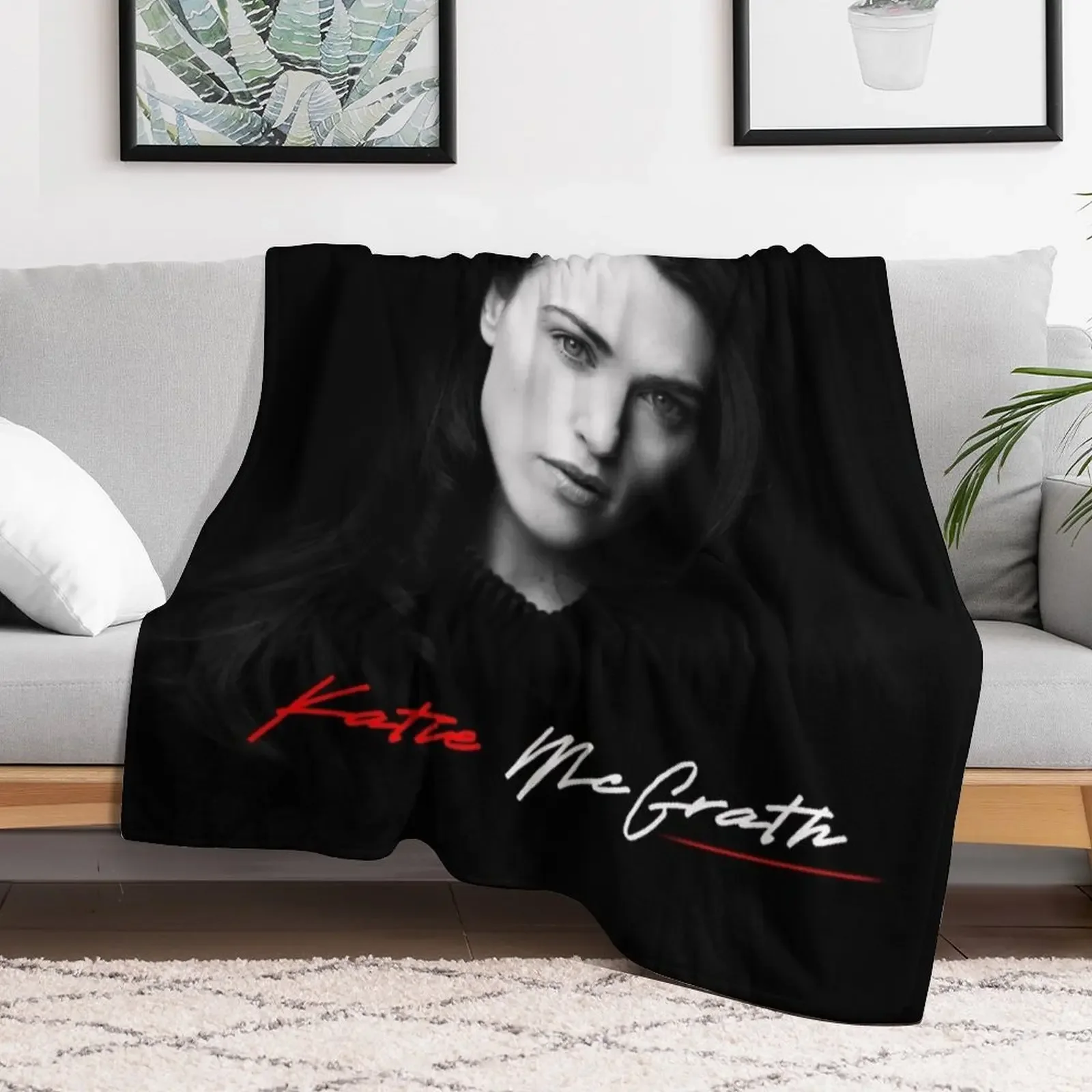 Katie McGrath morgana Throw Blanket warm winter valentine gift ideas Blankets For Bed Soft Blankets