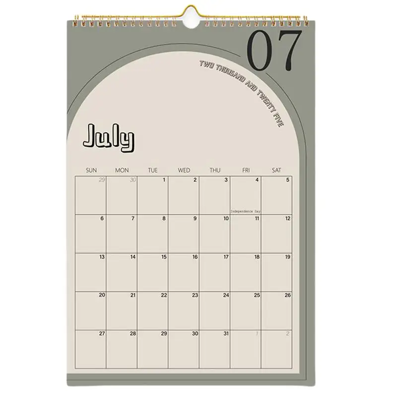 

Monthly Wall Calendar 2025-2026 14.76 X 10 Inches Home Organizer Calendar January 2025 To June 2026 Thick Paper Twin-Wire