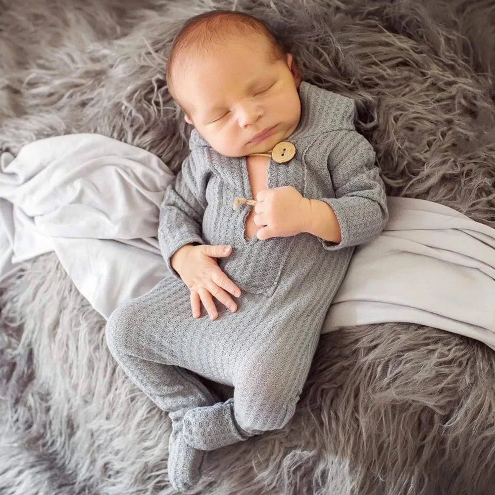 

Photography Clothes Infant Sleeper New Born Baby Clothes Neutral New Cotton Baby Romper Newborn Items Set