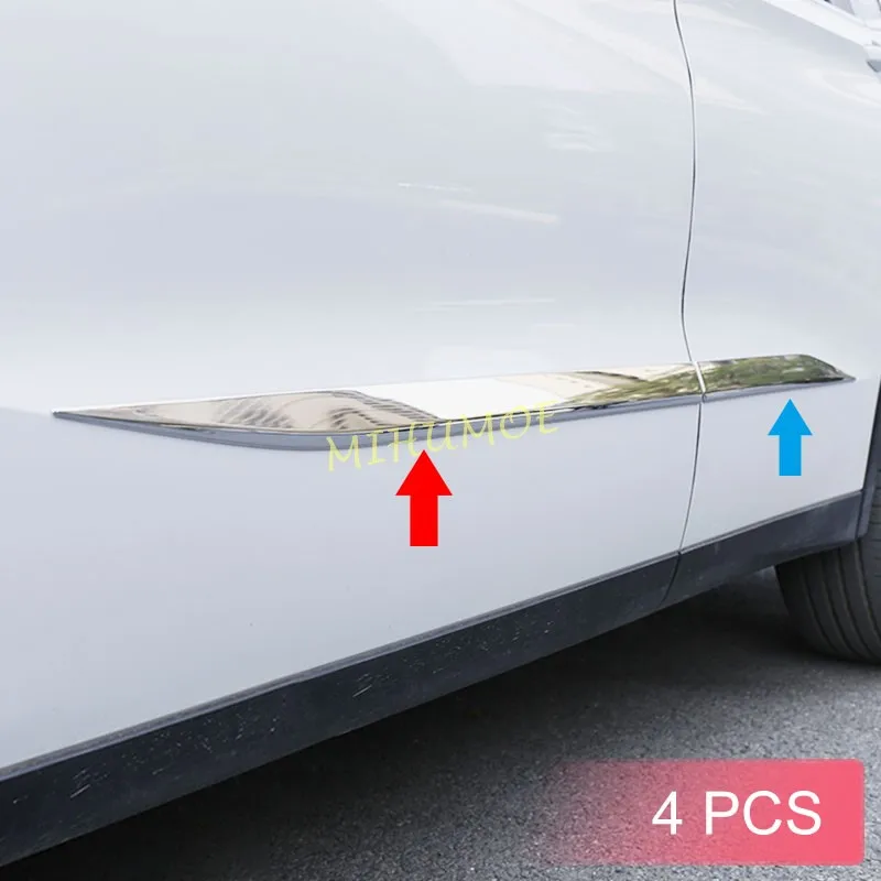 

Chrome Car Door Body Side Skirts Molding Trims Strips For Mitsubishi Outlander PHEV 2022 2023 2024 2025 2026