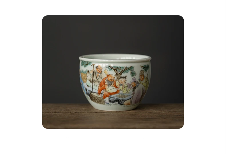 Eight Immortal Tea Cup Ceramic Antique Coffee Mugs Beautiful Teacup Teaware A Cup Of Tea Coffee Mugs