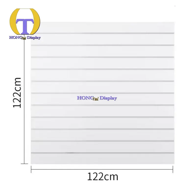 Custom.P2 Standard Slatwall Panel for Retail Shop Display Moisture-Proof and Formaldehyde Emission Compliant Slatwall