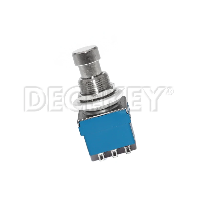 3PDT 9 pins Guitar Effects push button Switch foot pedal switches guitar switch