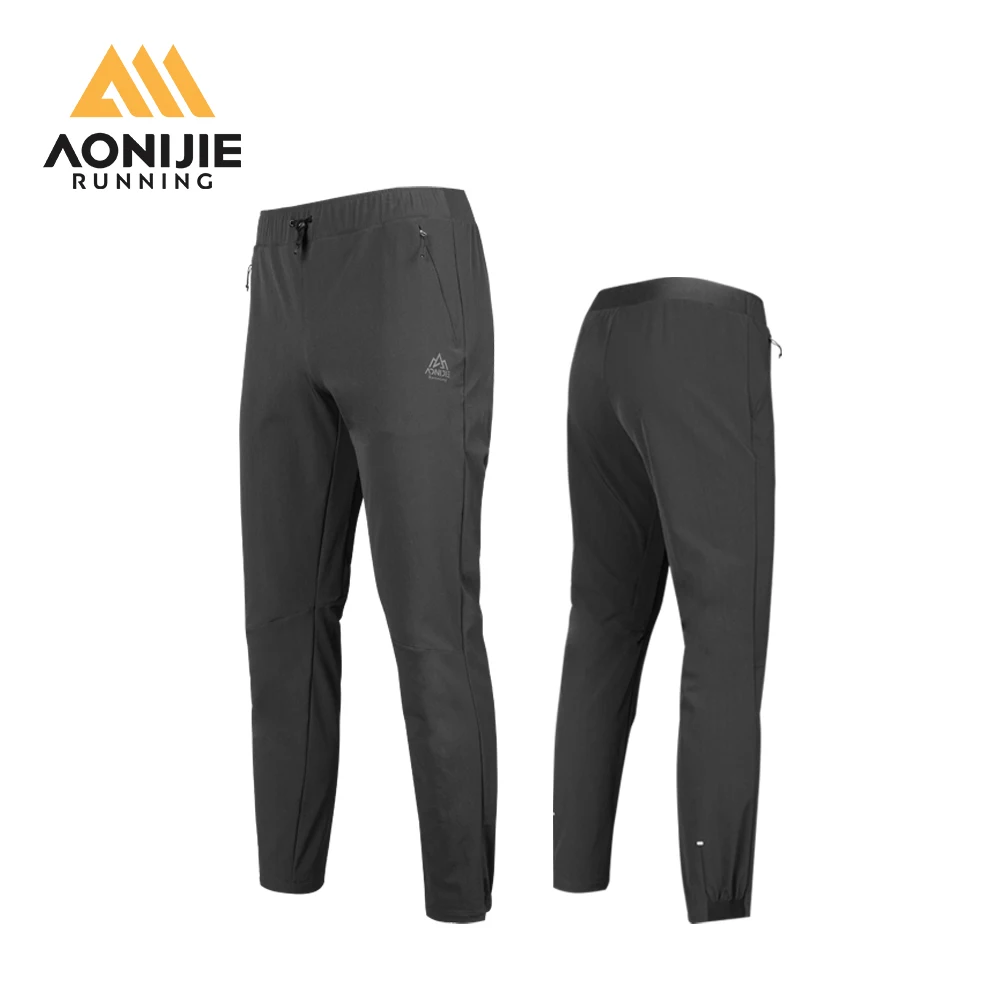 AONIJIE FM5145 Male Men Outdoor Sports Thickened Trousers Elasticated Waistband Sweatpants Tightened Hem Winter For Running