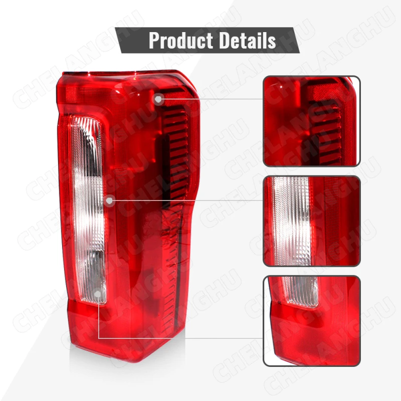 1Pc Right Side Tail Rear Lamp Light For Ford F250 Super Duty 2023 2024 Brake Lamp Turn Halogen Taillight F02801296 PC3Z13404D