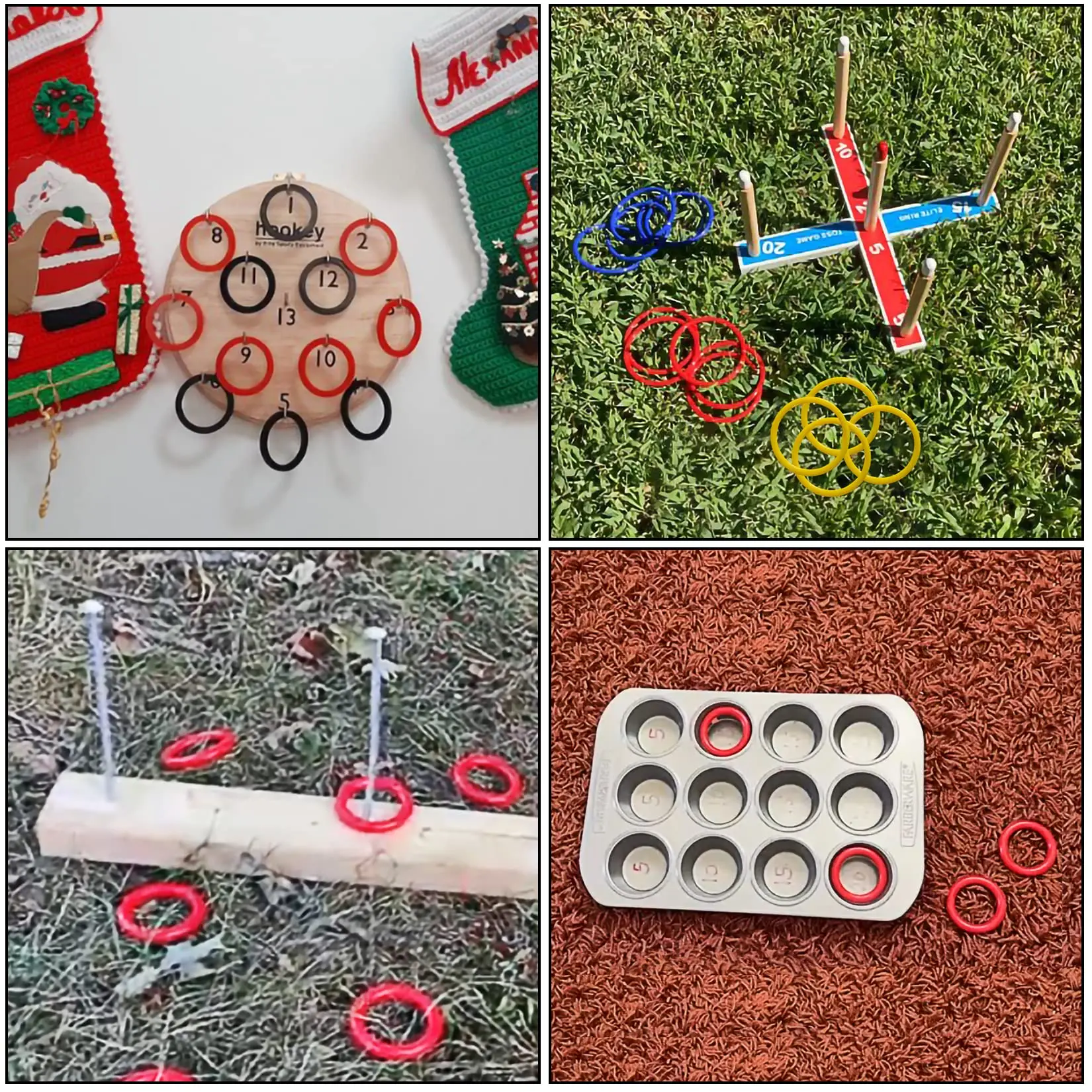 Mini Ring Toss Game - 70PCS 2,1 inch plastic ringen voor volwassenen, bruiloft, carnaval, kan gooien en zwembadspellen