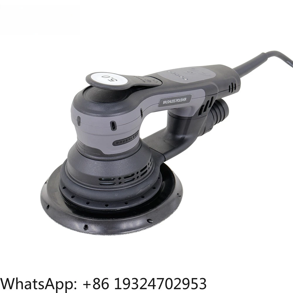 Brushless 220v 6 Inch 150mm 380W Eccentric 5 Random Electric Orbital Sander Machine for Car Body Repair Wood Sanding Polishing