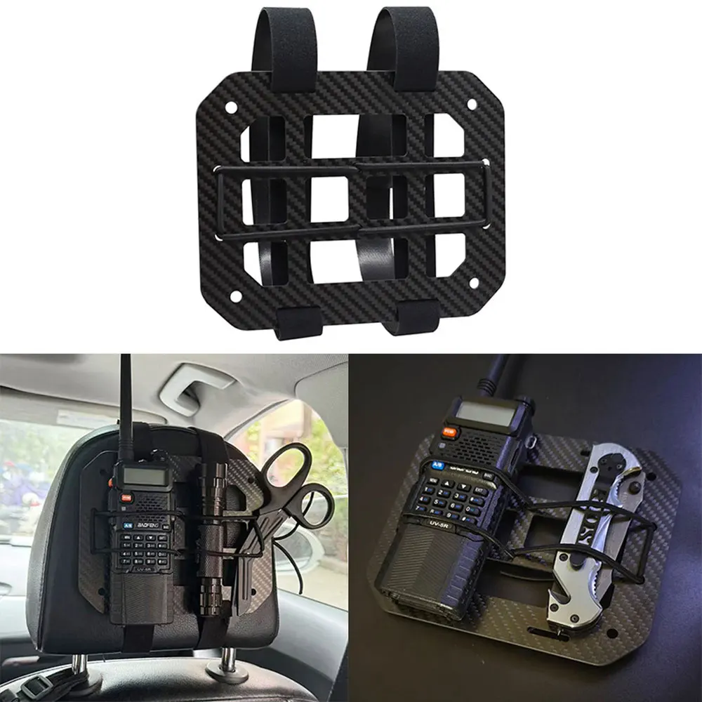 

Толщина 2,5 мм, высокопрочное углеродное волокно, подвесная пластина на спинку автомобильного сиденья Molle, тактическая внутренняя доска для хранения NA94