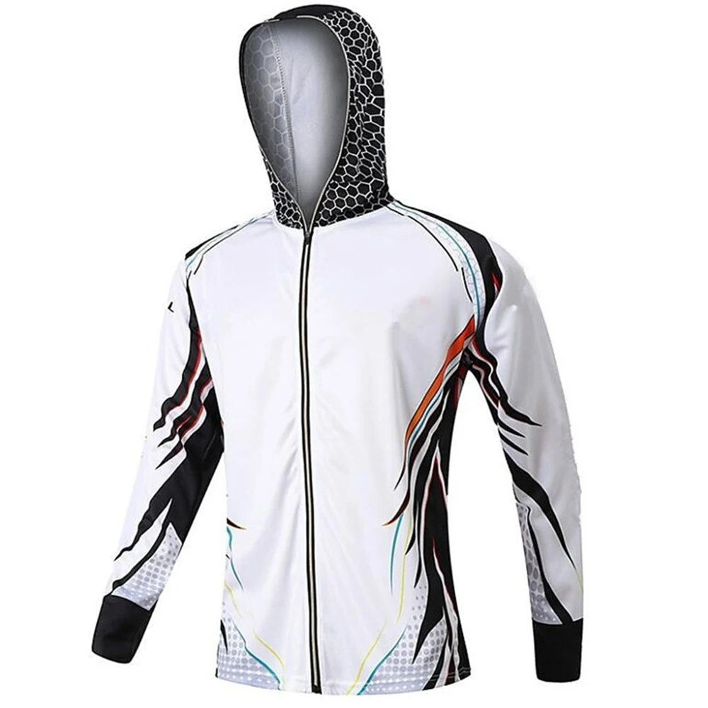 Quick Drying Sun Protection Fishing Shirts  2 Anti-UV Lightweight Fishing Jerseys  Hoodies For Men