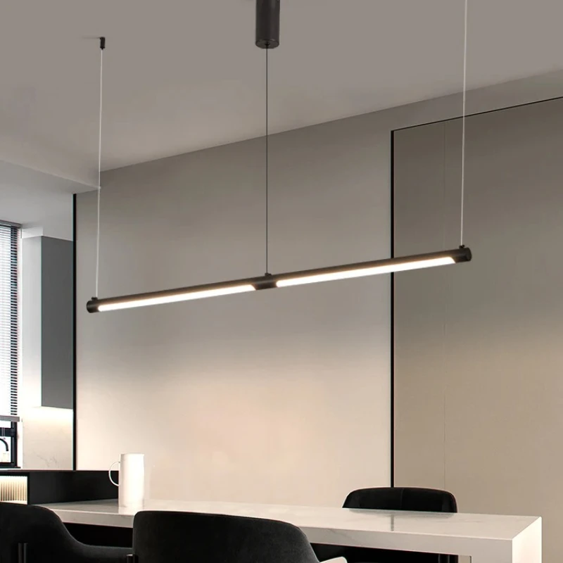 2025 Nordic Minimalist LED Restaurant Pendant Lights Single Color Or Dimmable Ceiling Lamps For Dining Room Kitchen Bar Chandeli