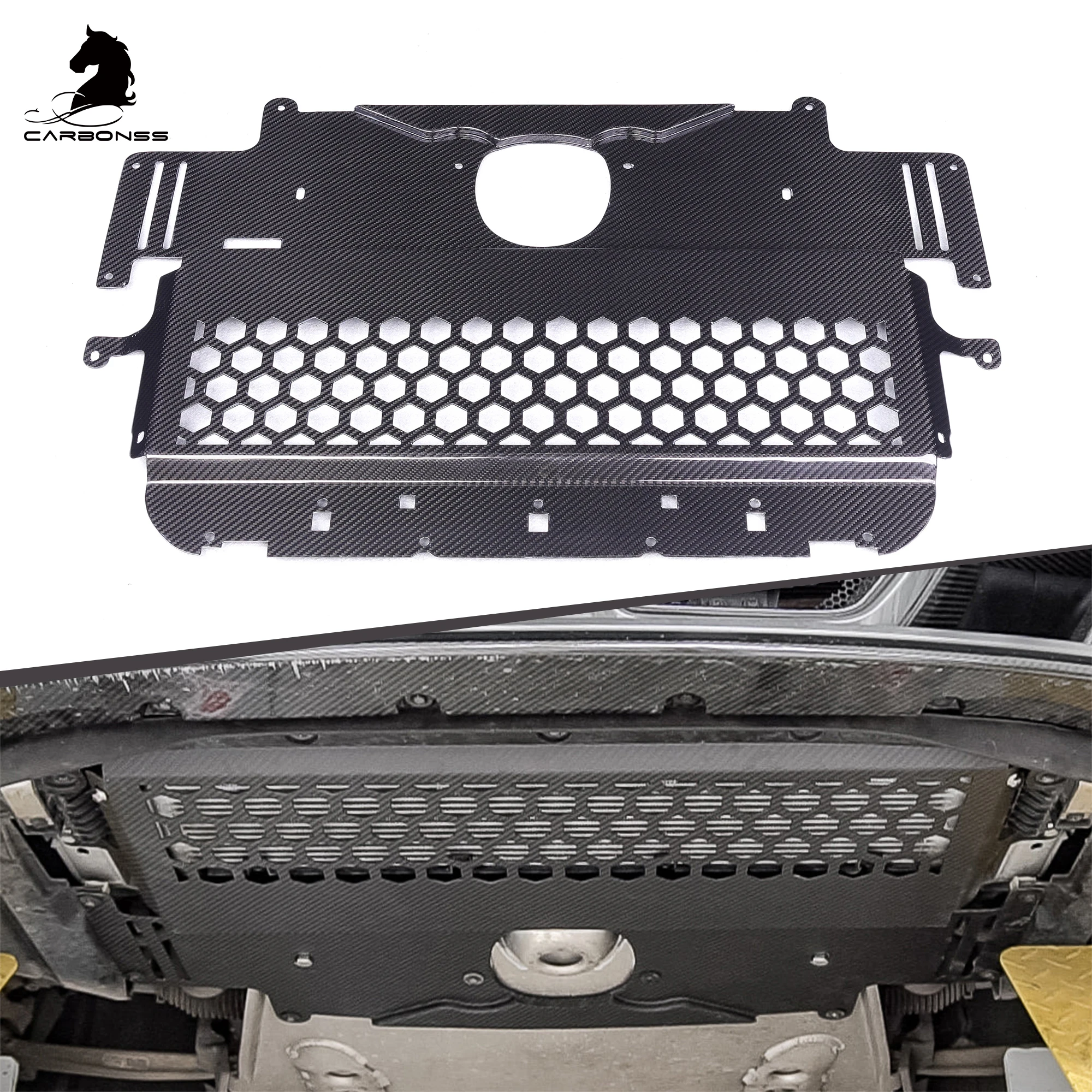 

Dry Carbon Fiber Auto Accessories Skid Plate For BMW G80 G82 G83 G87 M2 M3 M4 2021+