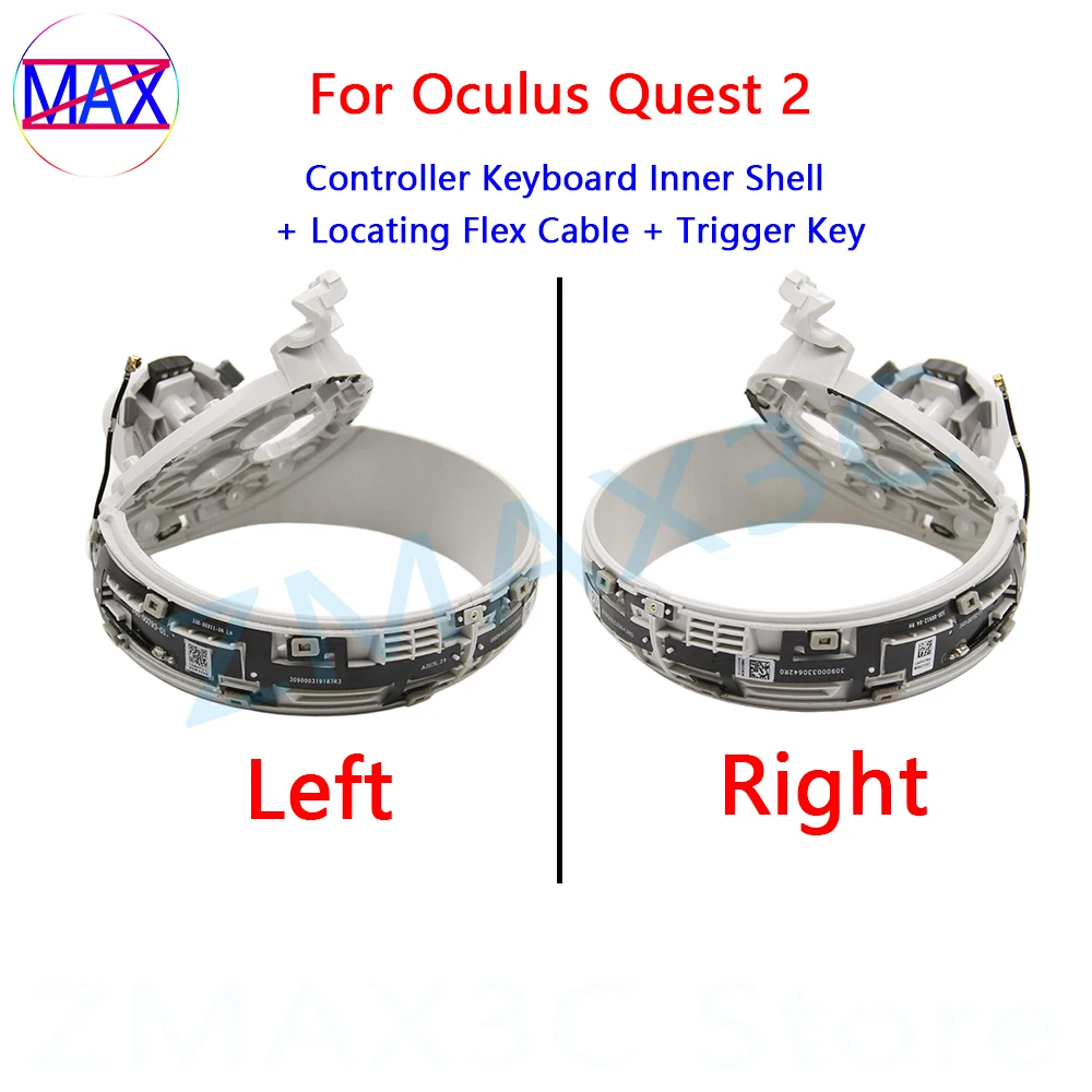 Original For Oculus Quest 2 VR Controller Keyboard Inner Shell With Locating Flex Cable Trigger Key For Meta Quest 2 Handle Part