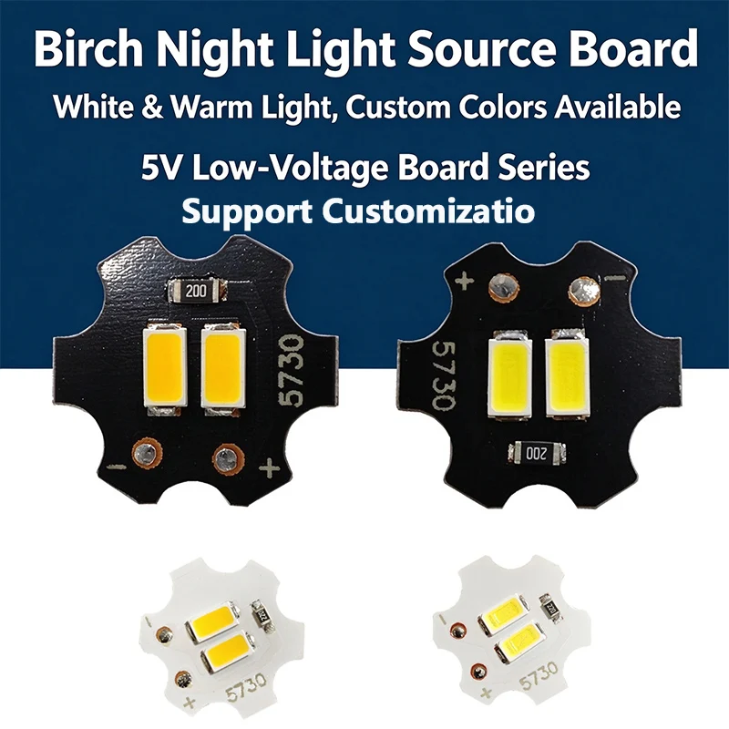 10/30PCS DC5V 20MM SMD LED Lamp Beads Board, White Soft White Light Panel, DIY Bulb Spotlight