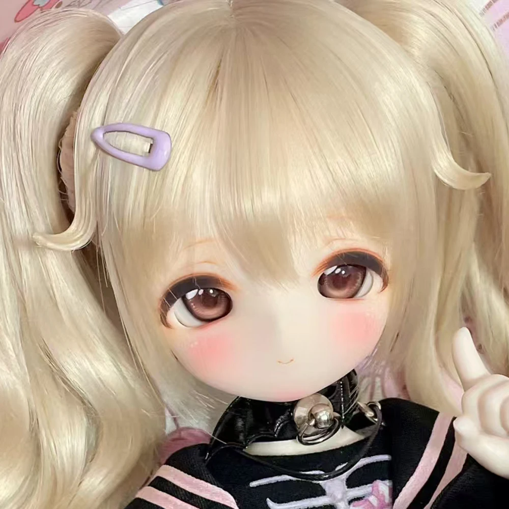 New 1/4 BJD Doll Head Resin Material Lovely Girl Head Anime Doll DIY Doll Accessories No Makeup Toy