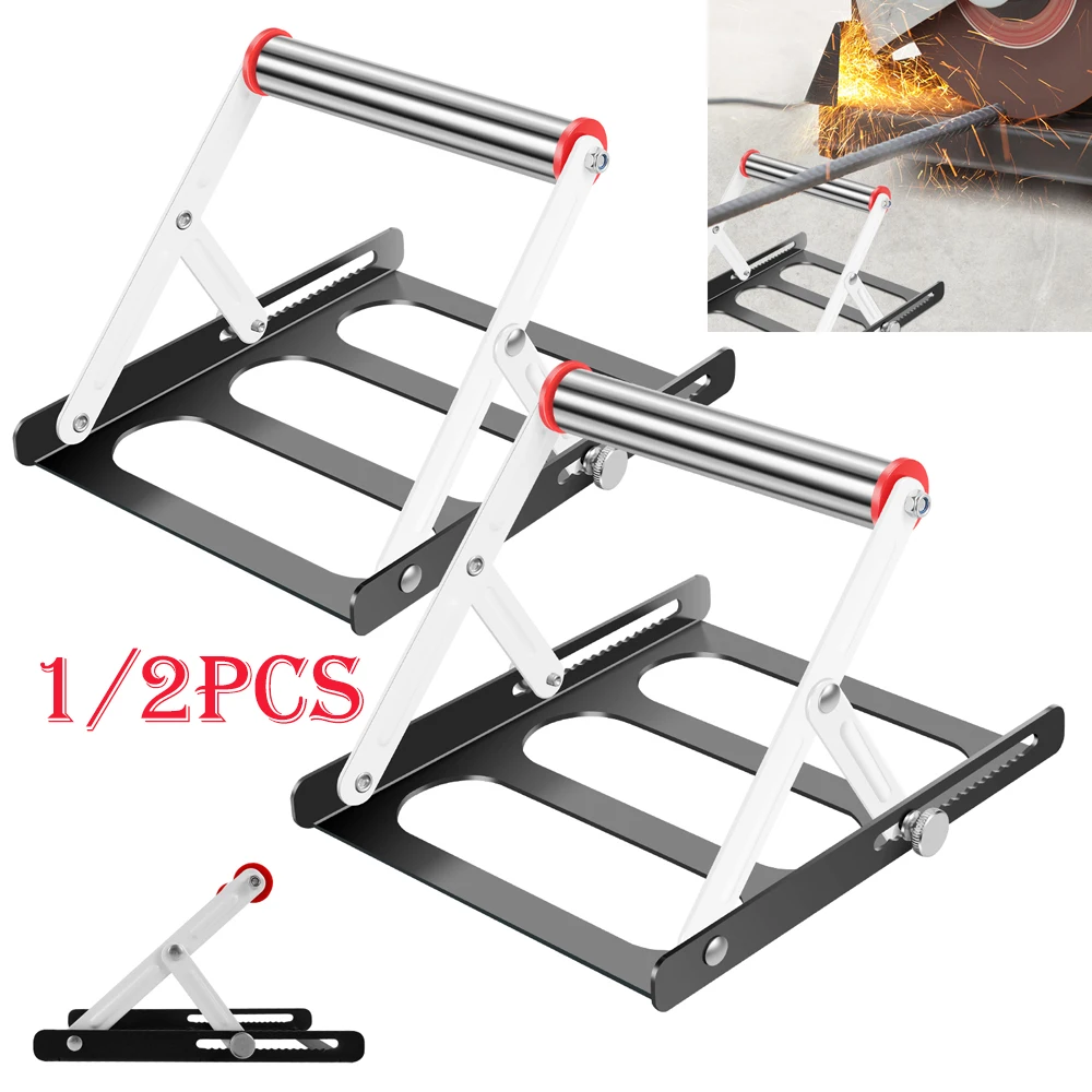 1/2Pcs Cutting Machine Support Frame Foldable Table Saw Support Stand 55-135mm Height Adjustable Cutting Machine Material Holder