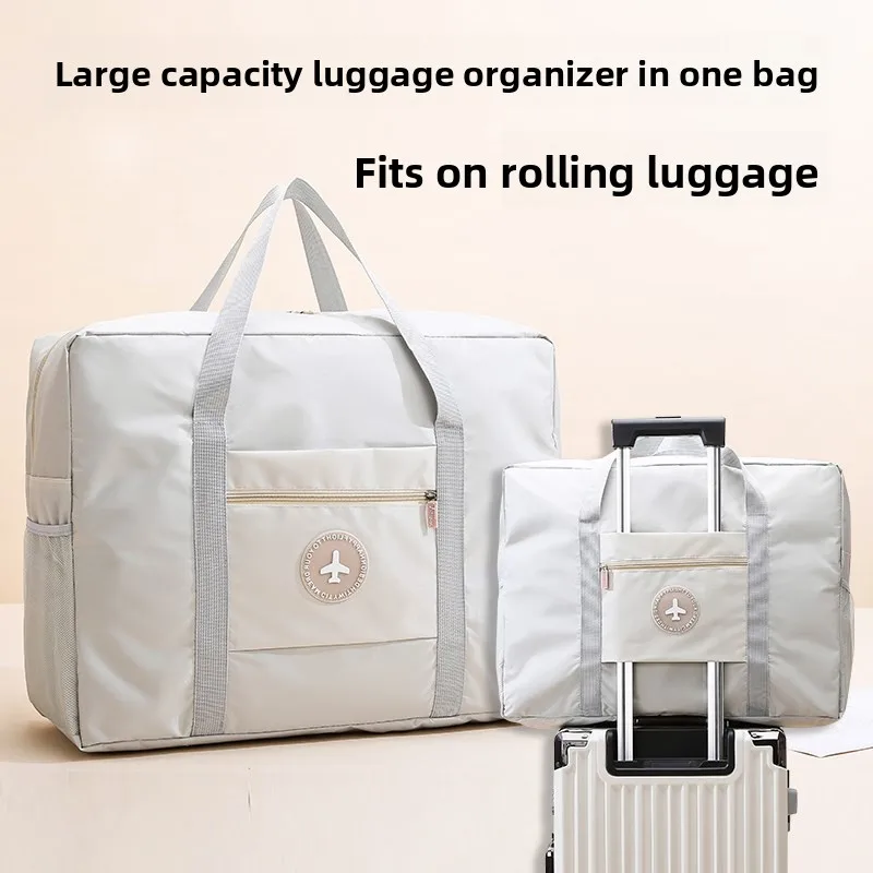 large-capacity-handheld-short-trip-air-travel-bag-women's-student-dormitory-d-luggage-bag-lightweight-pregnancy-bag-storage