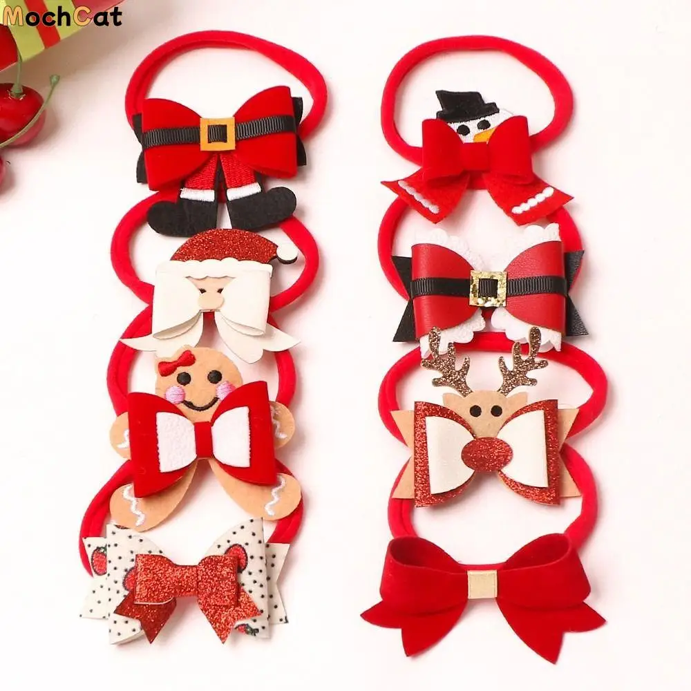 

Festival New Year Headdress Santa Claus Christmas Headwear Baby Girl Headwrap Toddlers Headband Bandage Infant tiara Gift