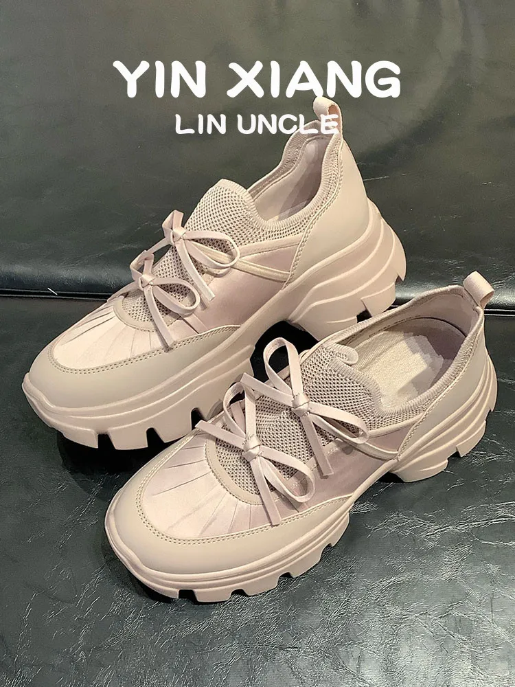 chaussures-de-ballet-plissees-a-semelle-epaisse-et-design-noue-tendance-en-cuir-veritable-pour-femmes-chaussures-decontractees-a-enfiler-pour-l'ete