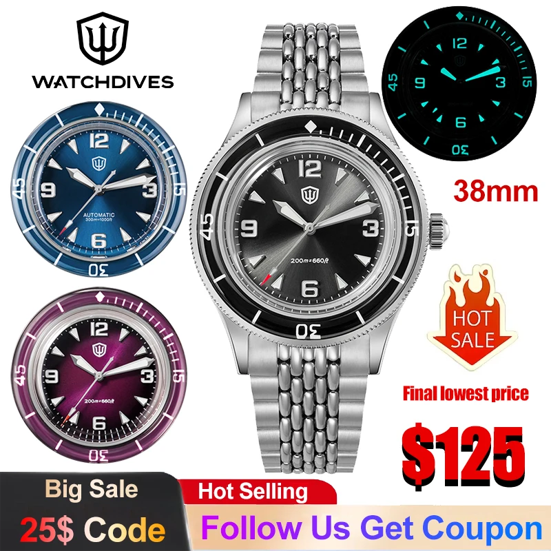 Watchdives WD50Q 남성용 시계 VH31 쿼 - Smartwatch Luxury Watches 리뷰 및 가격