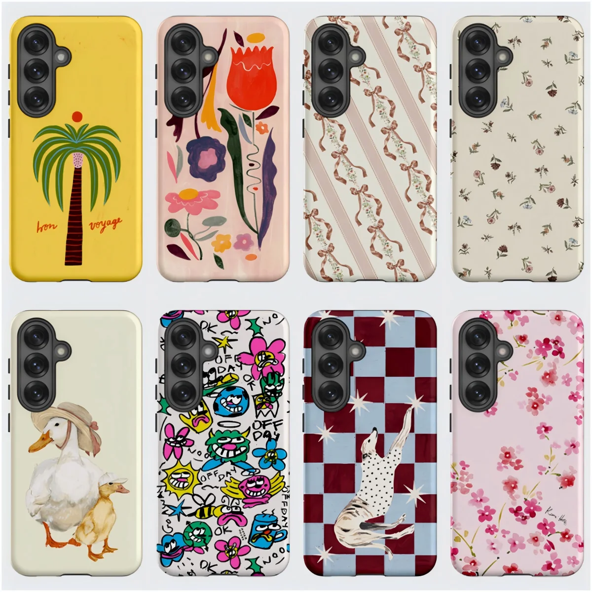 Luxury swag Petal Shower Phone Case for Samsung Galaxy S20 FE S22 S24 S25 S26 Plus Ultra Edge 4G 5G Double-layer Back Cover
