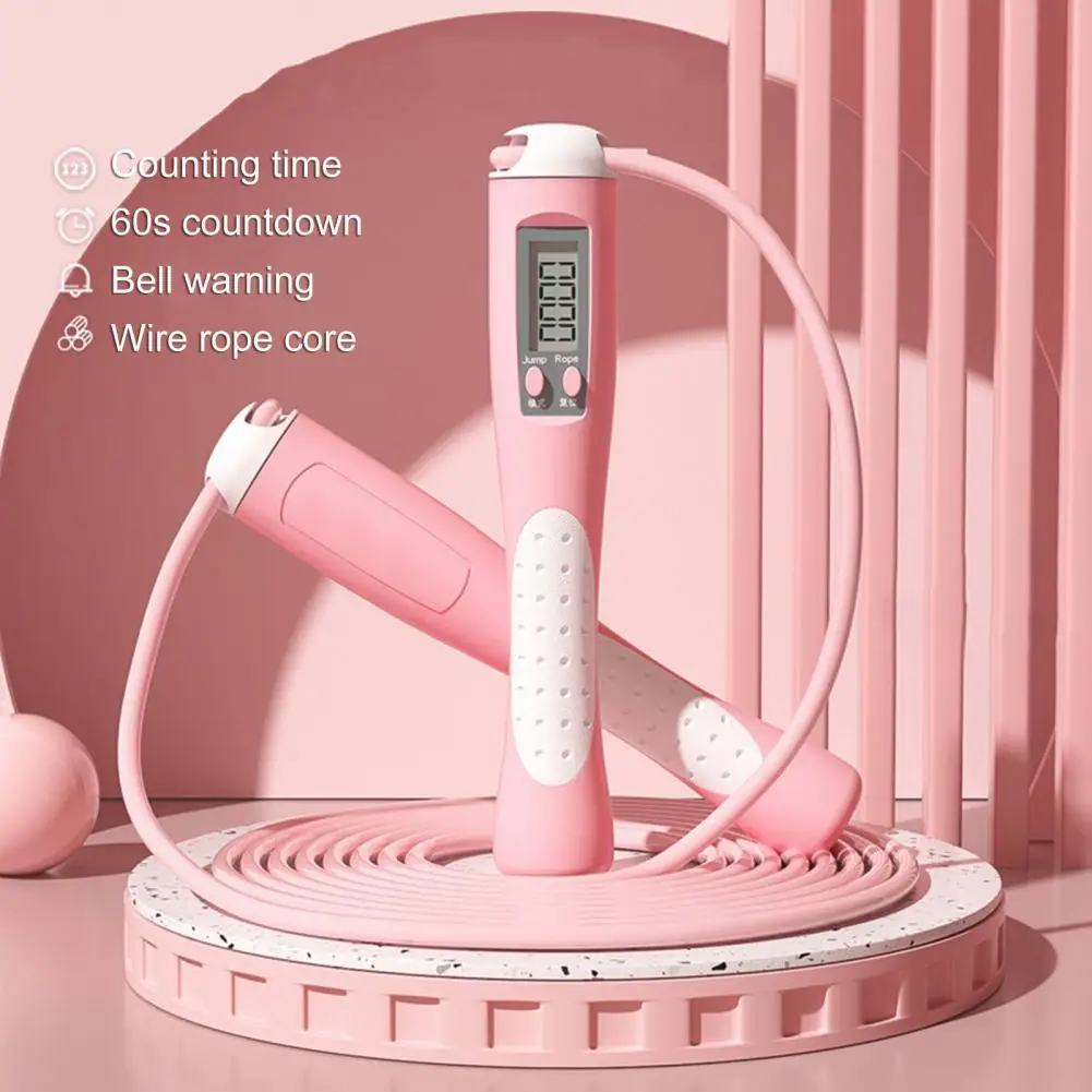 Useful Counting Skipping Rope Steel Wire Core Soft Jumping Rope Outdoor Portable Fitness Skipping Ropes with Counter