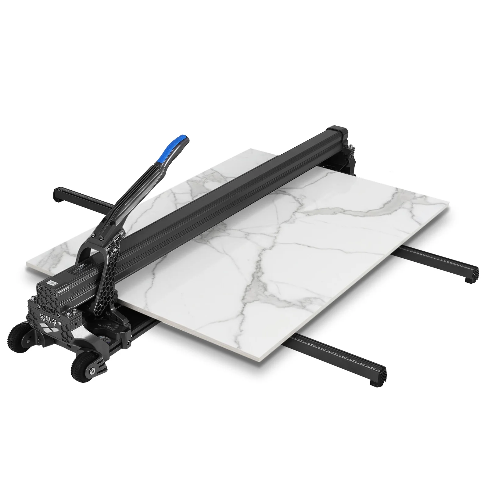 

Aluminum Alloy Tile Cutter Hand Tool with Handle and Transport Wheels Ceramic Porcelain Tile Floor Cutting for Precision Cutting