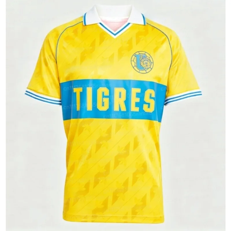 2026 Tigres UANL Fußballtrikot Sommer Neues 3D-Druck Sport-Fußball-T-Shirt Atmungsaktiv Schnelltrocknend Familien-Kurzarm – Detail 5