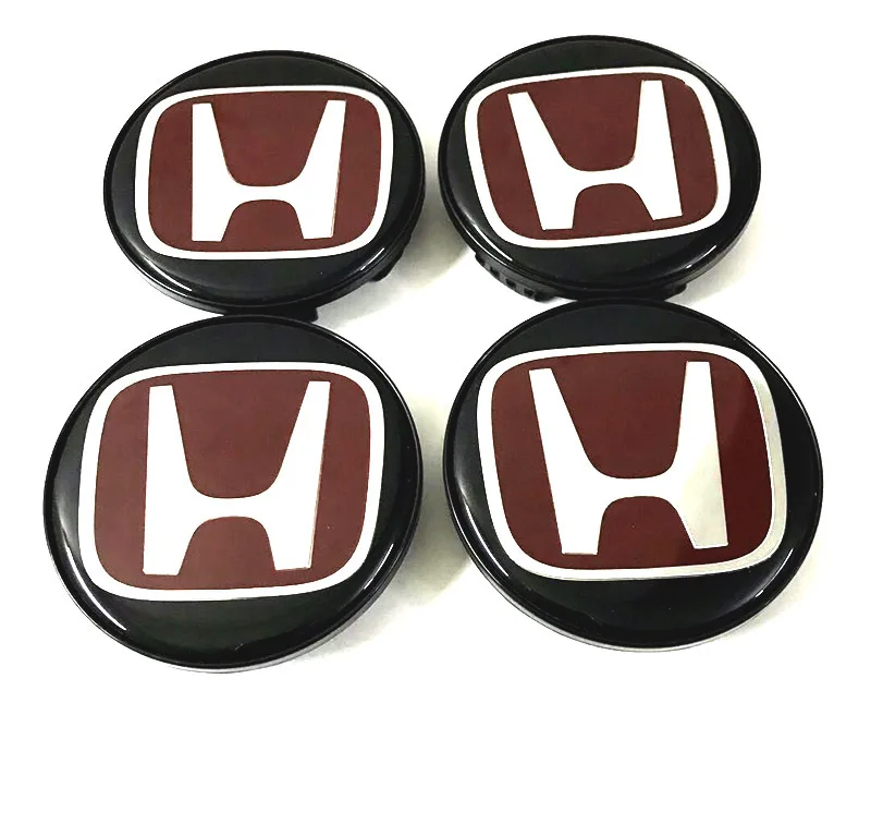 56mm Car Tyre Wheel Center Hub Cap Badge Sticker Car Accessories For Honda Civic Fit Jazz Accord Pilot Passport Stepwgn CRV BRV