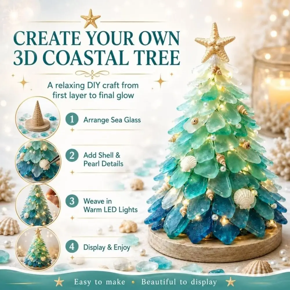 Sea Glass Christmas Tree Kit 6