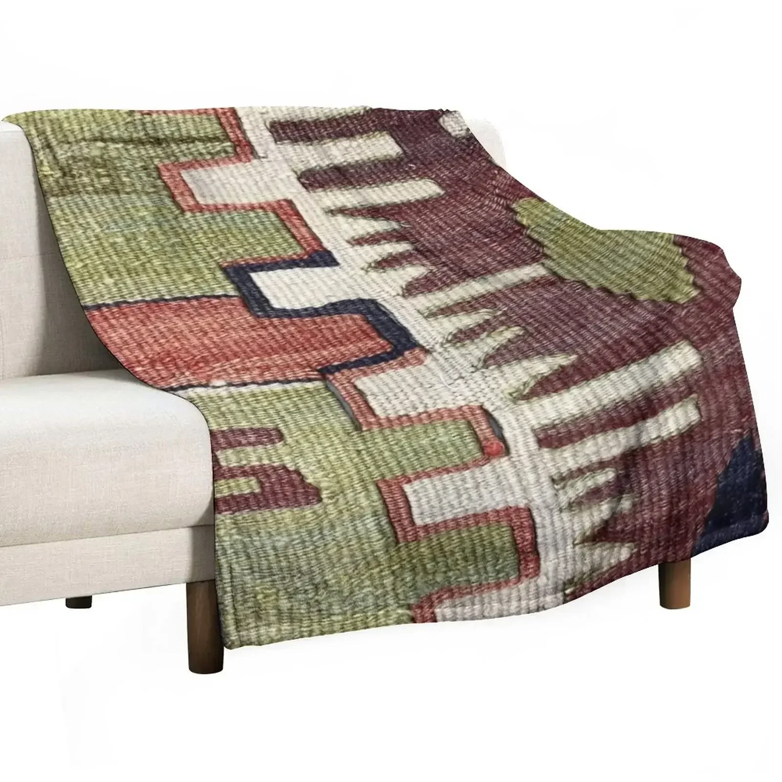 Boho Kilim, Navaho Weave, Woven Textile, Persian Carpet Throw Blanket Bed linens Camping Quilt Blankets