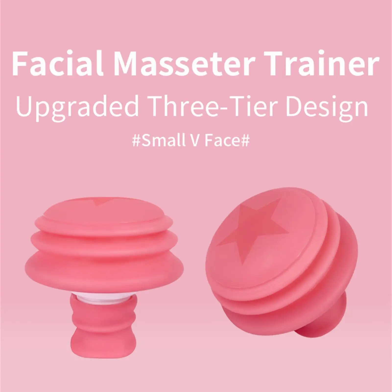 V-face Facial Muscle Trainer Silicone Jawlines Exerciser Lifting Firming Face Double Chin Remover Ball Breathing Trainer