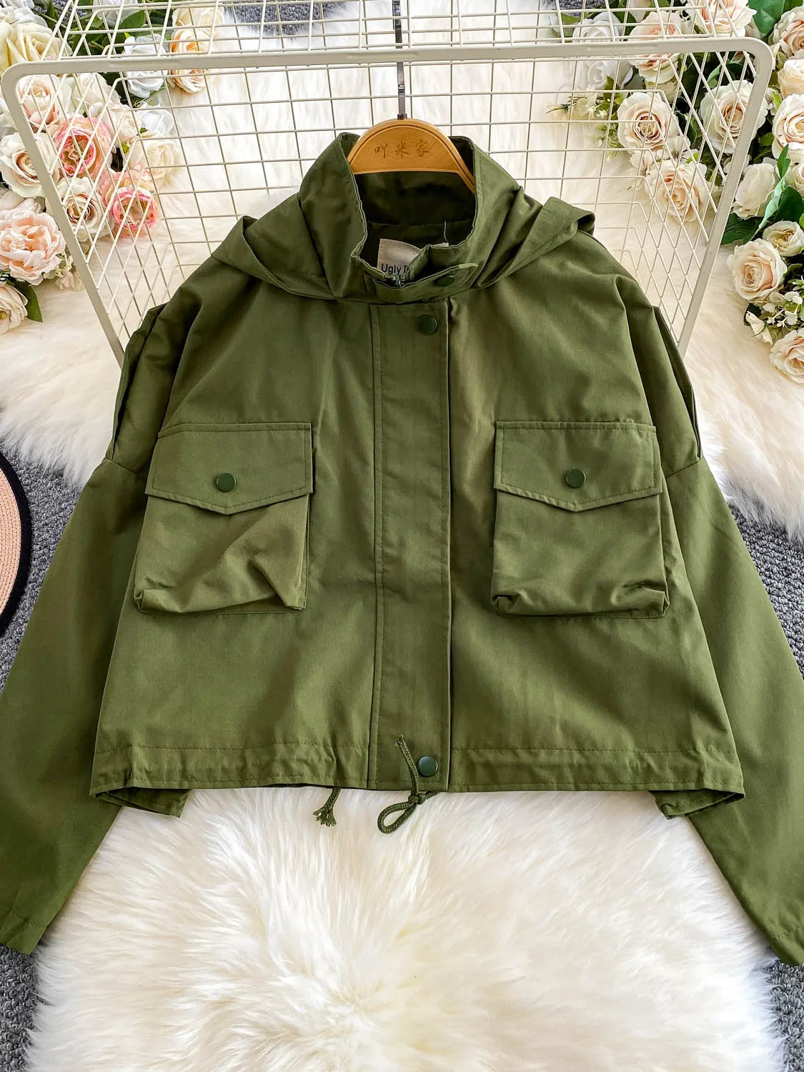 Hot Girl مقنعين حماية من الأشعة فوق البنفسجية Jaet المرأة تصميم مزدوج كيت فضفاض التخسيس Dstring عمال ort أعلى