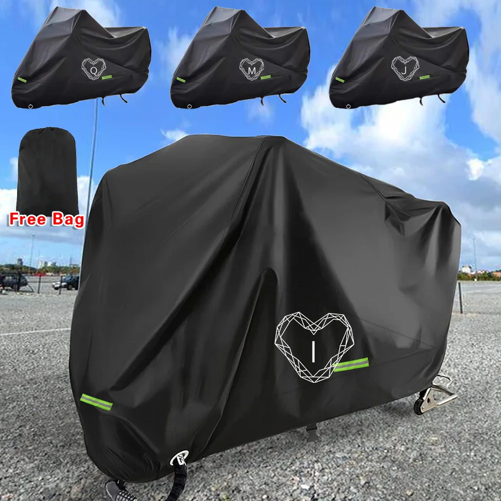 Moto Scooter Protective Covers Wear-resistant Fabric Rainproof Sunscreen M-3XL Outdoor UV Protector Cover Diamond Letter Series