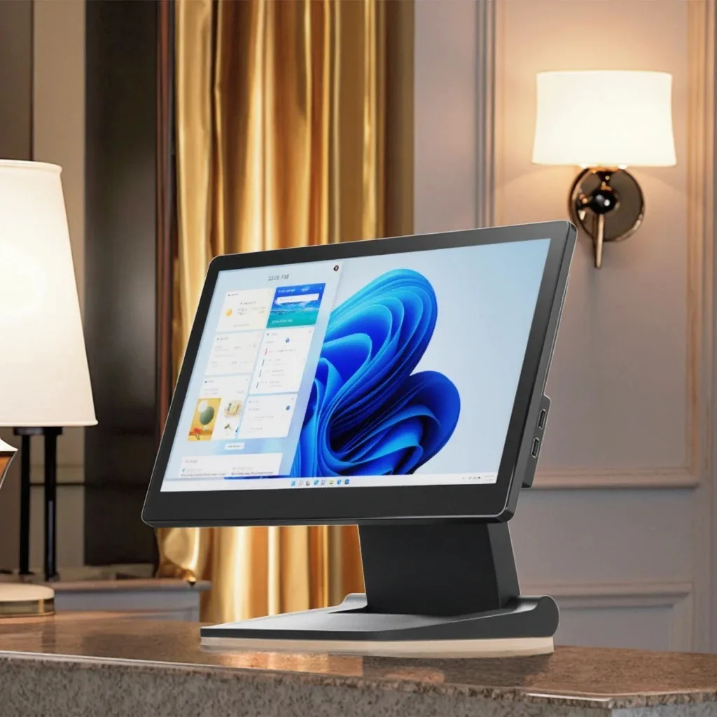 Core i53rd 8GB+128SSD Generation All-in-One Capacitive Touch Screen POS Terminal, Single Screen + VFD Display