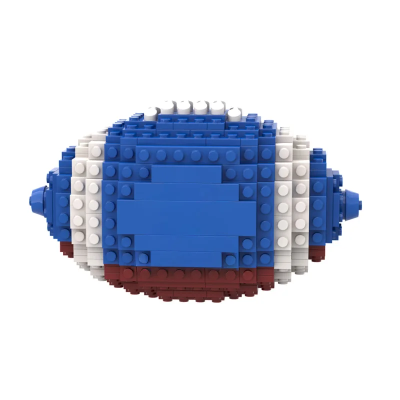 

Реплика мяча для американского футбола MOC: сине-бело-красный, в цветах команды, модель для демонстрации