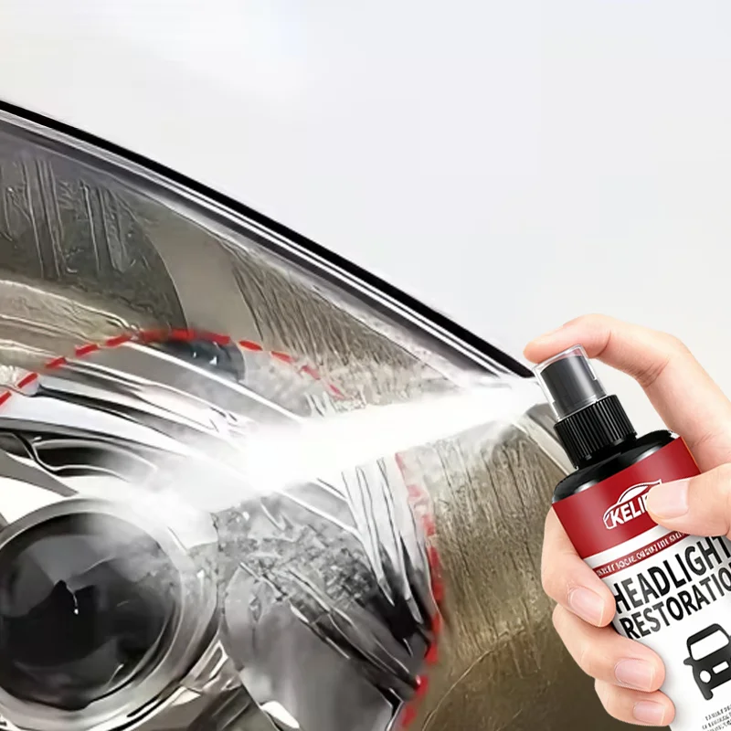 طقم رش ترميم المصابيح الأمامية من السيراميك - يزيل الإصفرار والأكسدة على الفور، وطلاء لامع يدوم طويلاً، ورأس سيارة خالي من الشمع #4