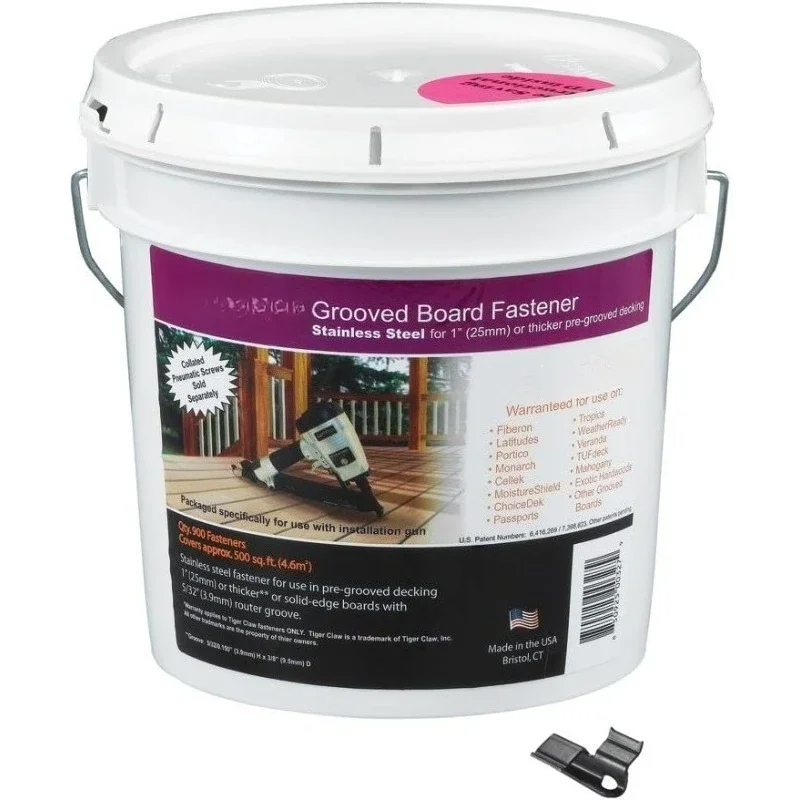 

Hot sale.TC-G Hidden Deck Fasteners, 900 Piece Bulk Pail