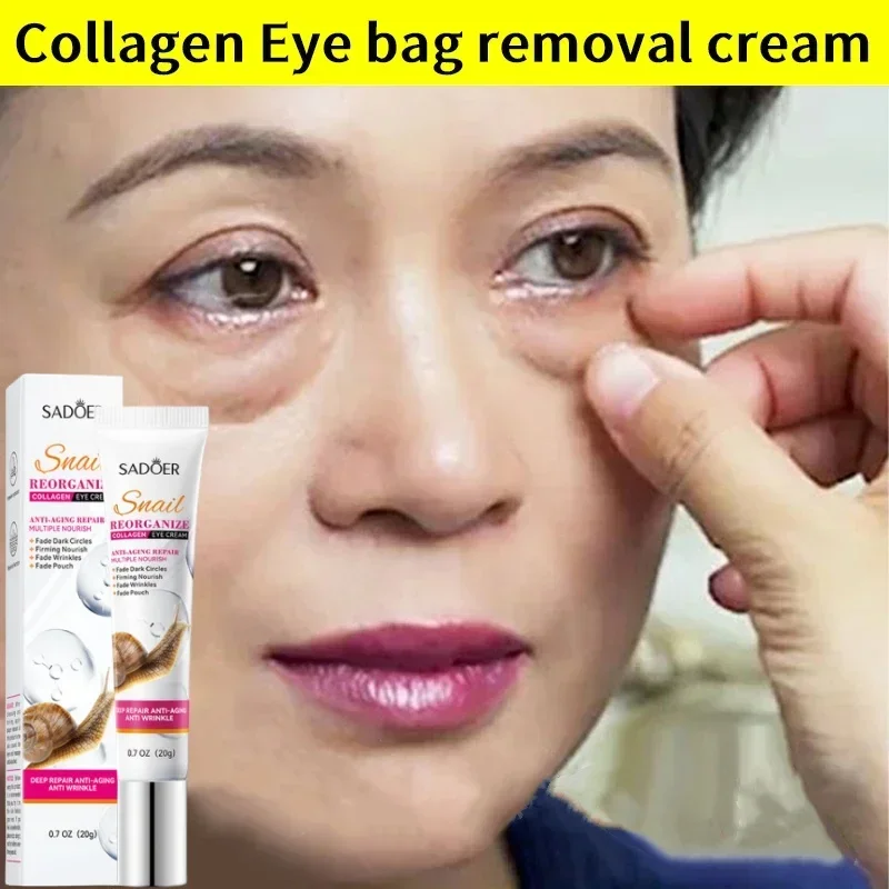 Snail Collagen Eye Cream Anti Dark Circles Remove Eyes Bags Moisturizing Firming Beauty Eyes Skin Care Products