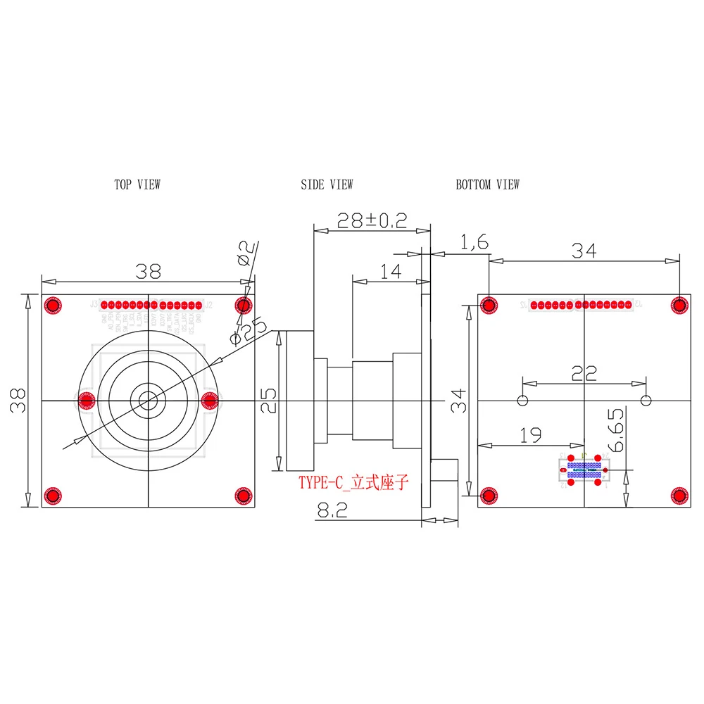 IMX678 Industrial Camera Module with USB3.0 8MP 4K HD 60fps UVC Driver Free 3840*2160 for Industrial Control Computer Equipment