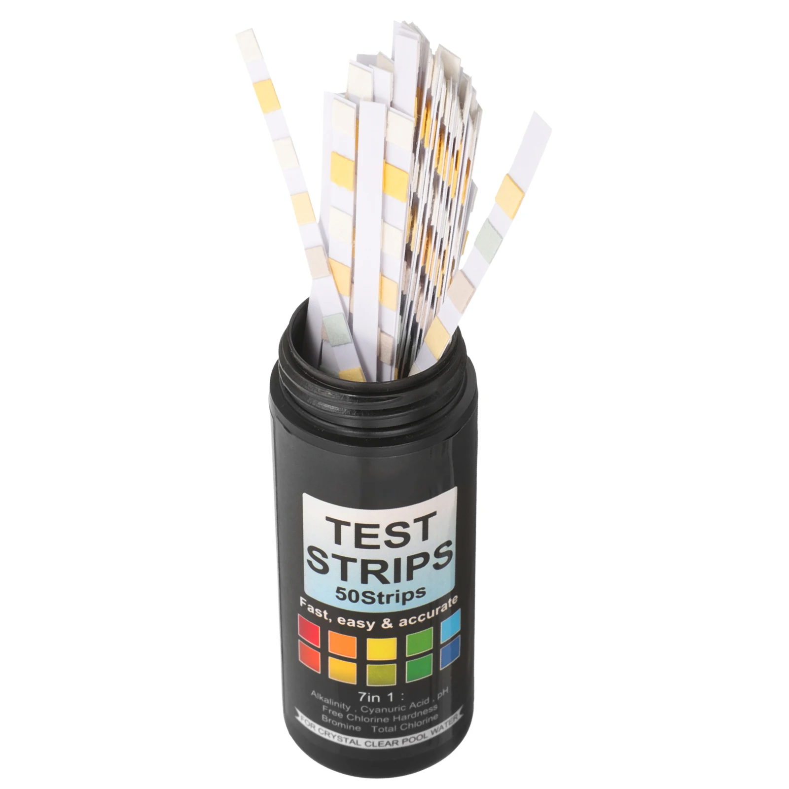 

50pcs Water Water Quality Testing Kit Tester Paper for Test Strips PH Chlorine Hardness Kit Tools Swimming Fish Tank