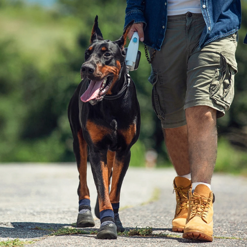 4 stuks outdoor hondenlaarzen hondenschoenen pootbeschermer comfortabele waterdichte schoenen antisliplaarzen voor kleine, middelgrote en grote honden katten