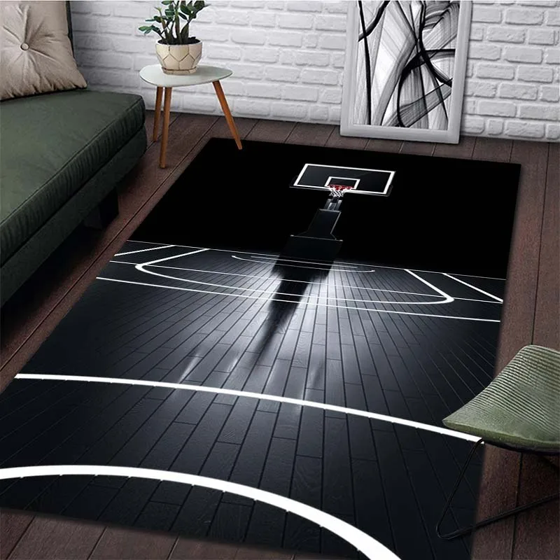 15 Size Basketball Hoop Art Pattern Rug Carpets for Bedroom Living Room Sofa Mat Creative Door Mat Dressing Room Rugs Play Mats