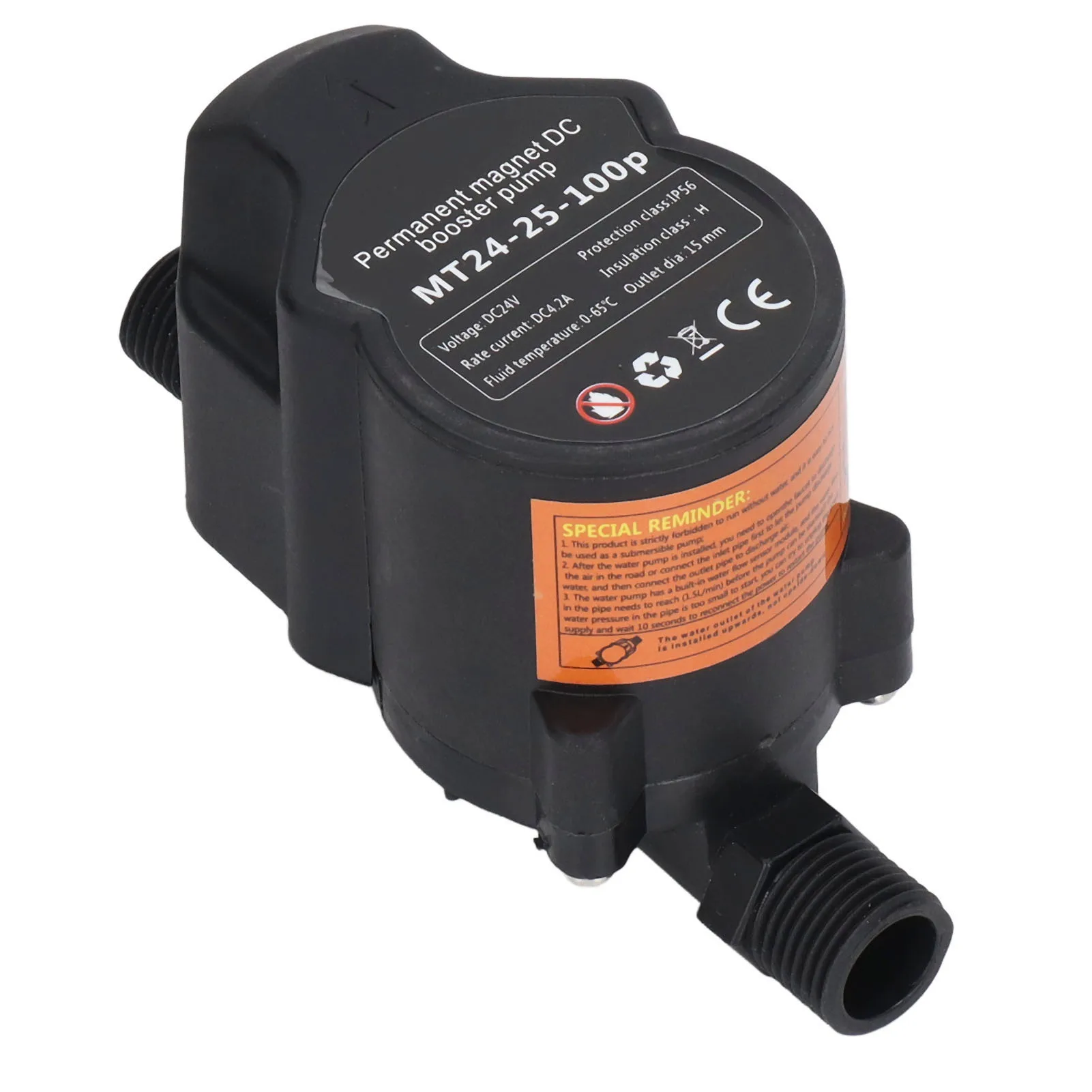 Booster Pump Automatic Water Pressure Shower Boosting Recirculating Wall Mount 24VDC  Booster Pump Water Pressure Booster Pump