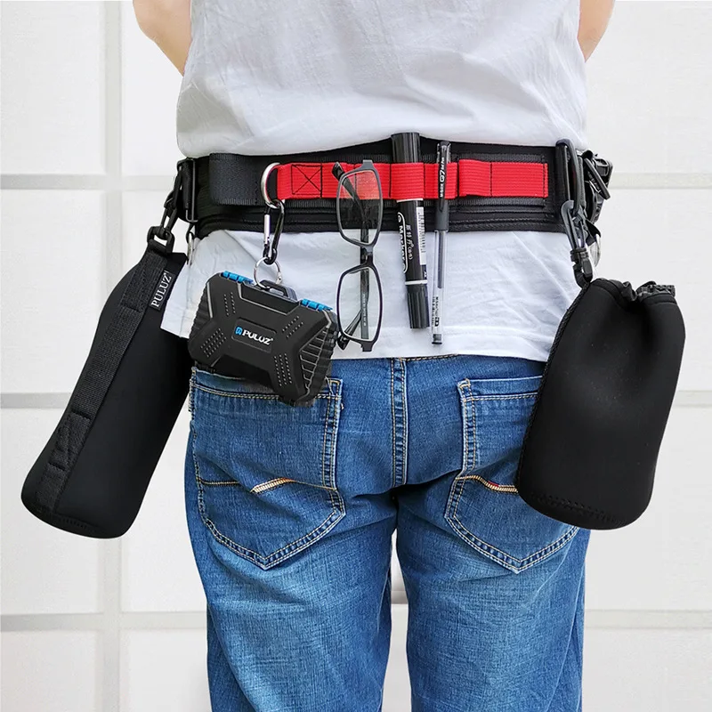 PULUZ Camera Waist Belt Wielofunkcyjny pasek w talii z haczykiem Pas fotograficzny Pasek plecakowy do lustrzanki/DSLR